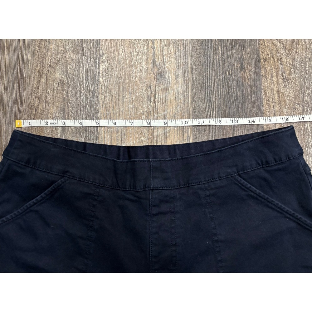 Nautica Jeans Women Black Pull On Utility Shorts Size Large Cotton Blend Stretch - Picture 3 of 7